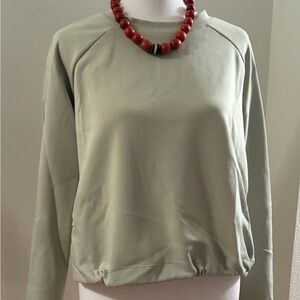 Elegant Light Green Sweatshirt for Women